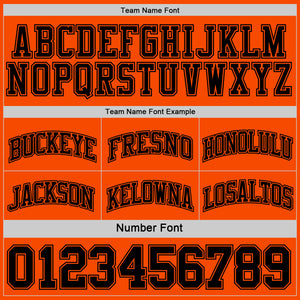 Custom Reversible Black Orange Double Side Sublimation Basketball Suit Jersey