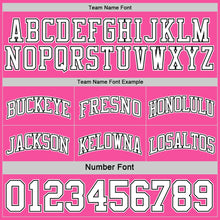 Load image into Gallery viewer, Custom Reversible Black Pink-White Double Side Sublimation Basketball Suit Jersey
