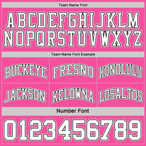 Custom Reversible Black Pink-White Double Side Sublimation Basketball Suit Jersey