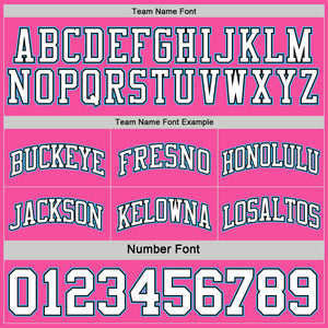 Custom Reversible Black Pink-Sky Blue Double Side Sublimation Basketball Suit Jersey