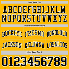 Load image into Gallery viewer, Custom Reversible Black Gold-White Double Side Sublimation Basketball Suit Jersey
