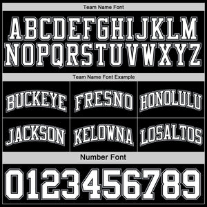 Custom Reversible Black White-Gray Double Side Sublimation Basketball Suit Jersey