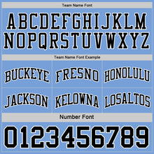 Load image into Gallery viewer, Custom Reversible Black White-Light Blue Double Side Sublimation Basketball Suit Jersey
