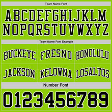 Load image into Gallery viewer, Custom Reversible Black Neon Green-White Double Side Sublimation Basketball Suit Jersey
