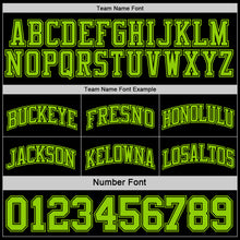 Load image into Gallery viewer, Custom Reversible Black Neon Green Double Side Sublimation Basketball Suit Jersey
