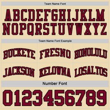 Load image into Gallery viewer, Custom Reversible Black Maroon-Cream Double Side Sublimation Basketball Suit Jersey
