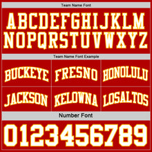 Load image into Gallery viewer, Custom Reversible Black Gold-Red Double Side Sublimation Basketball Suit Jersey
