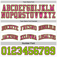 Load image into Gallery viewer, Custom Reversible Black Pink-Neon Green Double Side Sublimation Basketball Suit Jersey
