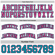 Load image into Gallery viewer, Custom Reversible Black Pink-Teal Double Side Sublimation Basketball Suit Jersey
