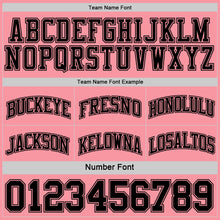 Load image into Gallery viewer, Custom Reversible Black Medium Pink Double Side Sublimation Basketball Suit Jersey
