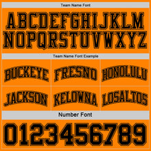 Load image into Gallery viewer, Custom Reversible Black Bay Orange Double Side Sublimation Basketball Suit Jersey
