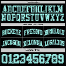 Load image into Gallery viewer, Custom Reversible Black Ice Blue Double Side Sublimation Basketball Suit Jersey
