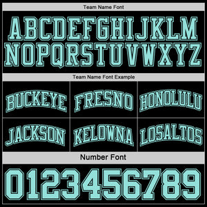 Custom Reversible Black Ice Blue Double Side Sublimation Basketball Suit Jersey