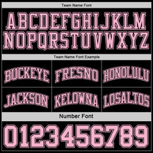 Load image into Gallery viewer, Custom Reversible Black Light Pink Double Side Sublimation Basketball Suit Jersey
