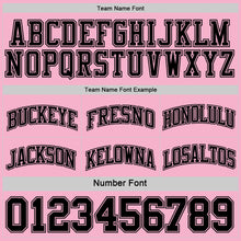 Load image into Gallery viewer, Custom Reversible Black Light Pink Double Side Sublimation Basketball Suit Jersey
