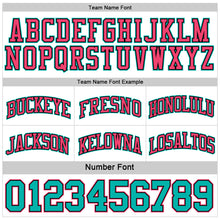 Load image into Gallery viewer, Custom Reversible Black Neon Pink-Aqua Double Side Sublimation Basketball Suit Jersey

