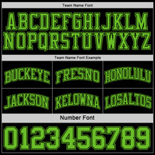 Load image into Gallery viewer, Custom Reversible Black Aurora Green Double Side Sublimation Basketball Suit Jersey
