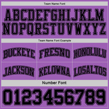 Load image into Gallery viewer, Custom Reversible Black Medium Purple Double Side Sublimation Basketball Suit Jersey
