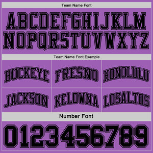 Custom Reversible Black Medium Purple Double Side Sublimation Basketball Suit Jersey
