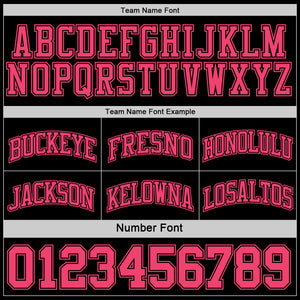 Custom Reversible Black Neon Pink Double Side Sublimation Basketball Suit Jersey