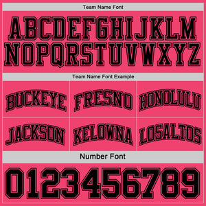 Custom Reversible Black Neon Pink Double Side Sublimation Basketball Suit Jersey