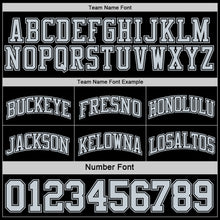 Load image into Gallery viewer, Custom Reversible Black Silver Double Side Sublimation Basketball Suit Jersey
