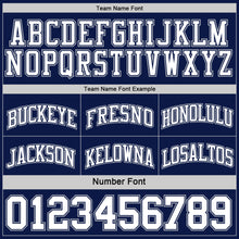 Load image into Gallery viewer, Custom Navy White-Gray Reversible Double Side Sublimation Basketball Suit Jersey

