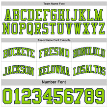 Load image into Gallery viewer, Custom Navy White-Neon Green Reversible Double Side Sublimation Basketball Suit Jersey
