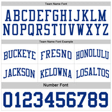 Load image into Gallery viewer, Custom Royal White Reversible Double Side Sublimation Basketball Suit Jersey

