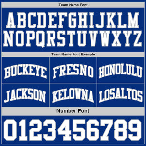 Custom Royal White-Gray Reversible Double Side Sublimation Basketball Suit Jersey