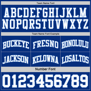 Custom Royal White-Light Blue Reversible Double Side Sublimation Basketball Suit Jersey
