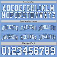 Load image into Gallery viewer, Custom Royal White-Light Blue Reversible Double Side Sublimation Basketball Suit Jersey
