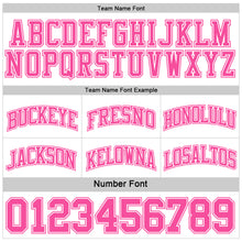 Load image into Gallery viewer, Custom Pink White Reversible Double Side Sublimation Basketball Suit Jersey
