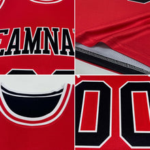 Load image into Gallery viewer, Custom Red White Reversible Double Side Basketball Jersey

