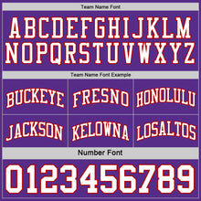 Load image into Gallery viewer, Custom Red White-Purple Reversible Double Side Sublimation Basketball Suit Jersey
