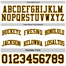 Load image into Gallery viewer, Custom Brown Gold-White Reversible Double Side Sublimation Basketball Suit Jersey
