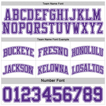 Load image into Gallery viewer, Custom Purple White Reversible Double Side Sublimation Basketball Suit Jersey
