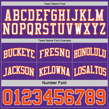Load image into Gallery viewer, Custom Purple Orange-White Reversible Double Side Sublimation Basketball Suit Jersey
