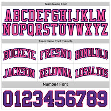Load image into Gallery viewer, Custom Purple Pink Black-White Reversible Double Side Sublimation Basketball Suit Jersey
