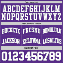 Load image into Gallery viewer, Custom Purple White-Gray Reversible Double Side Basketball Jersey
