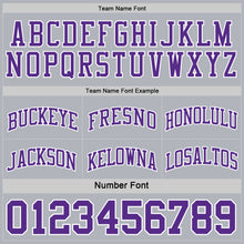 Load image into Gallery viewer, Custom Purple White-Gray Reversible Double Side Basketball Jersey
