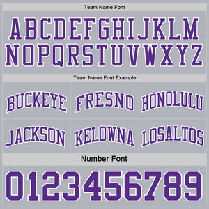 Custom Purple White-Gray Reversible Double Side Basketball Jersey