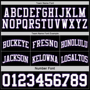 Custom Purple White-Black Reversible Double Side Sublimation Basketball Suit Jersey