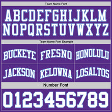 Load image into Gallery viewer, Custom Purple White-Light Blue Reversible Double Side Sublimation Basketball Suit Jersey

