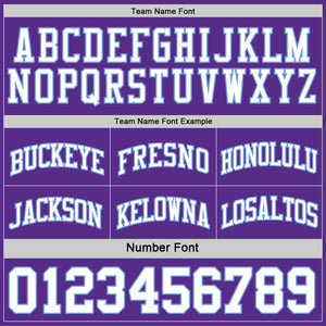Custom Purple White-Light Blue Reversible Double Side Sublimation Basketball Suit Jersey