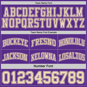Custom Reversible Purple Cream Double Side Sublimation Basketball Suit Jersey