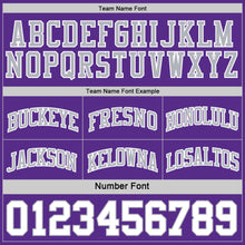 Load image into Gallery viewer, Custom Reversible Purple White-Gray Double Side Sublimation Basketball Suit Jersey
