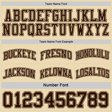 Load image into Gallery viewer, Custom Reversible Brown Cream Double Side Sublimation Basketball Suit Jersey
