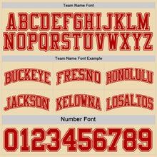 Load image into Gallery viewer, Custom Reversible Red Cream Double Side Sublimation Basketball Suit Jersey
