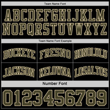 Load image into Gallery viewer, Custom Reversible Black Olive-Cream Double Side Sublimation Basketball Suit Jersey
